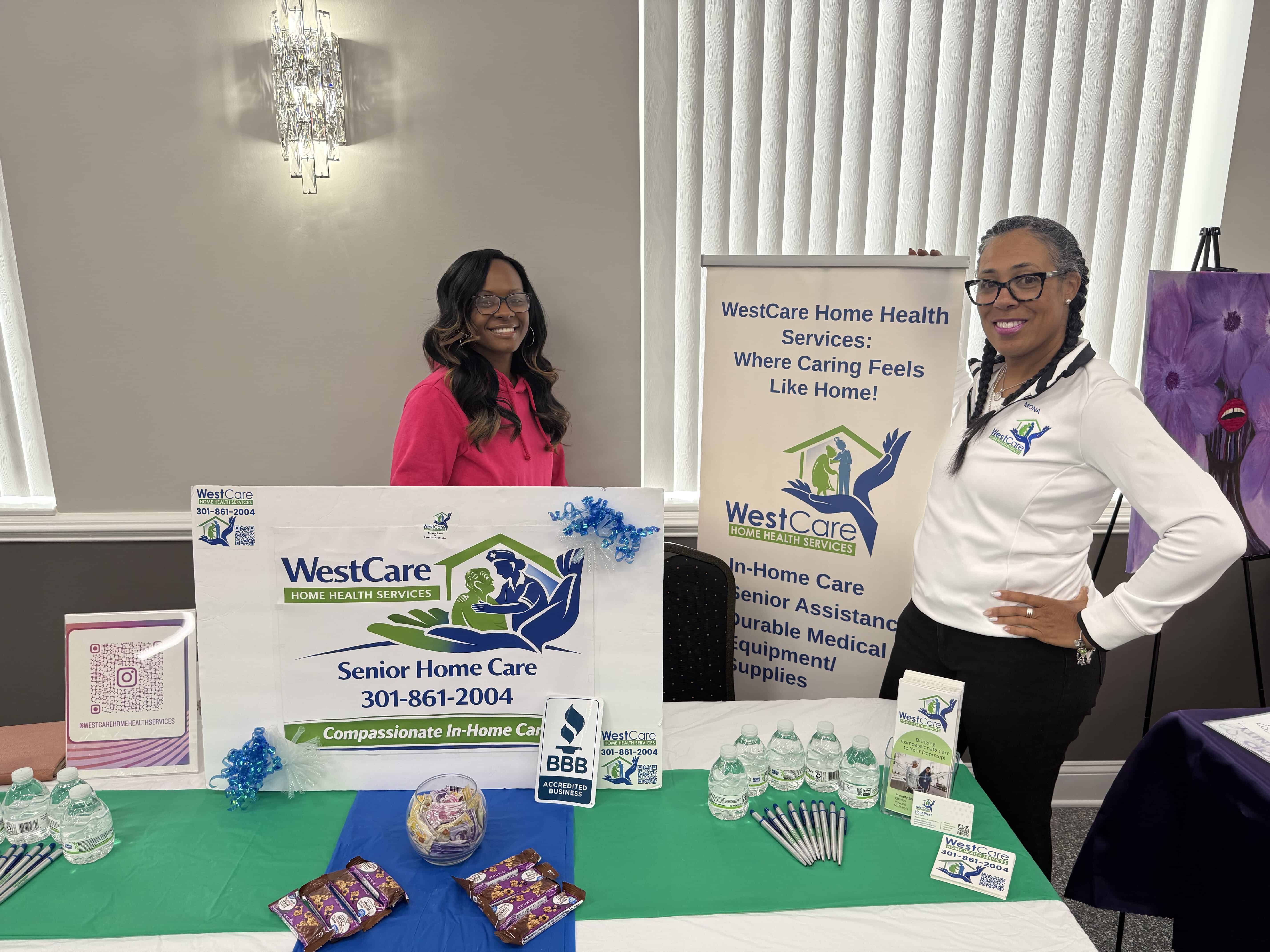 WestCare Home Health Services participating in community outreach in Upper Marlboro, Maryland